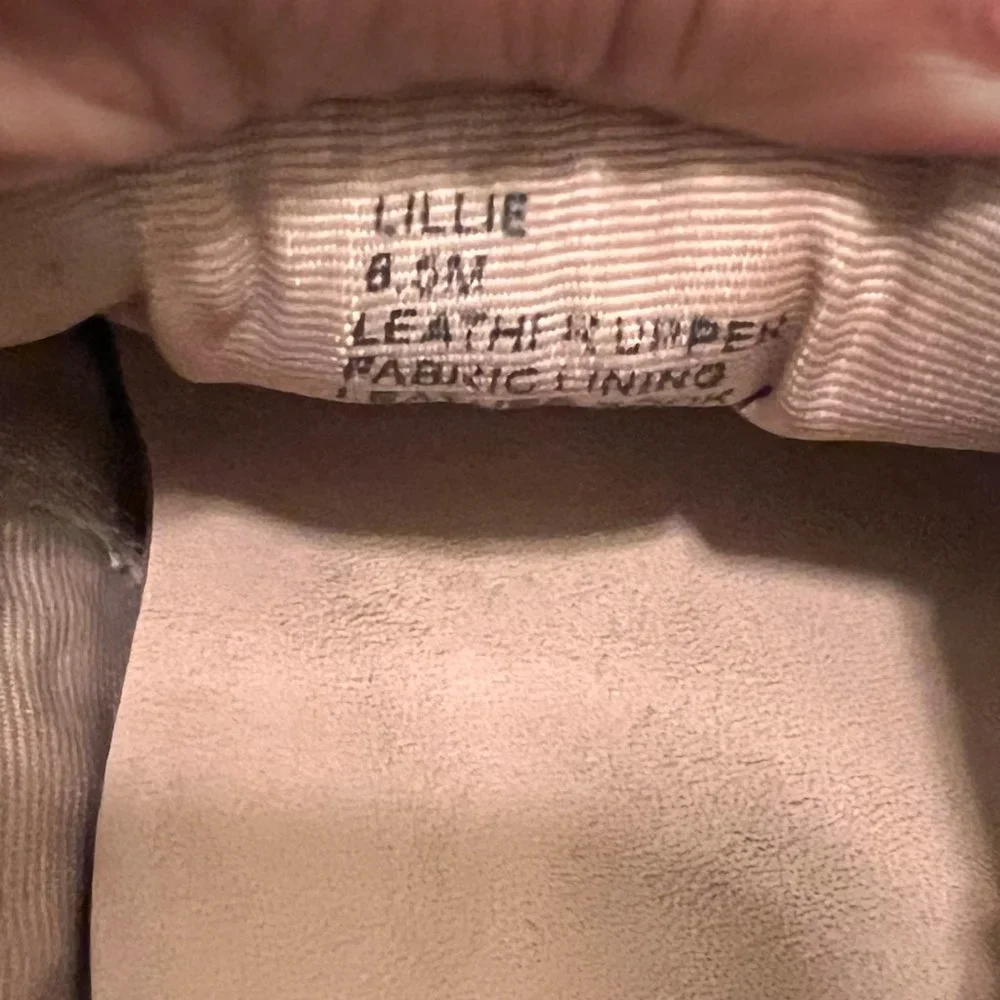 Kate Spade 6.5 cream leather lillie slip on sneakers